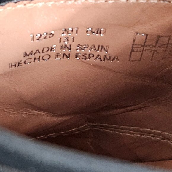 Zara Leather Black Slip On Metallic Silver Kitten Heel Mules - Picture 9 of 12